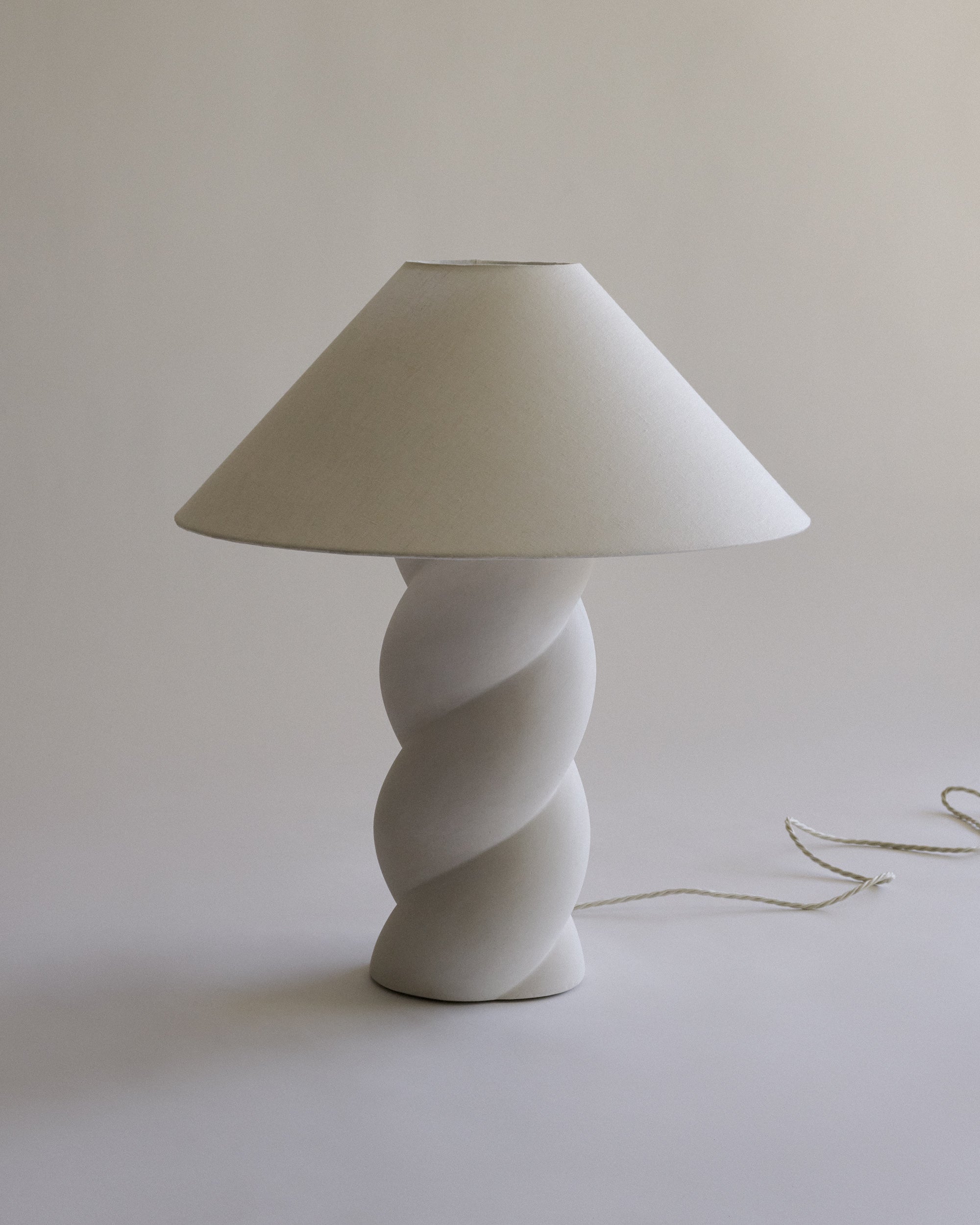 White plaster lamp deals